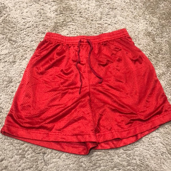 Red Basketball Shorts - Picture 1 of 2